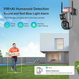 4K Dual-Lens Solar Cam – 4G AI Wireless Security